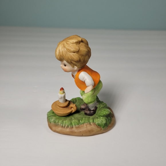 Lefton Nursery Rhymes Figurines 245 Jack Be Nimble and Little Polly Flinders HTF - Picture 5 of 14